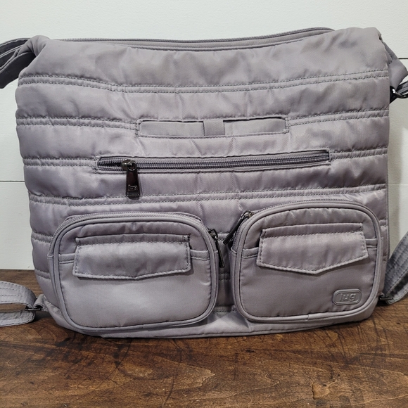 lug Bags Euc Lug Zipliner Grey Weekender Bag Travel Bag Womens